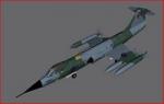 F104 Static plane Scenery Object for FSX